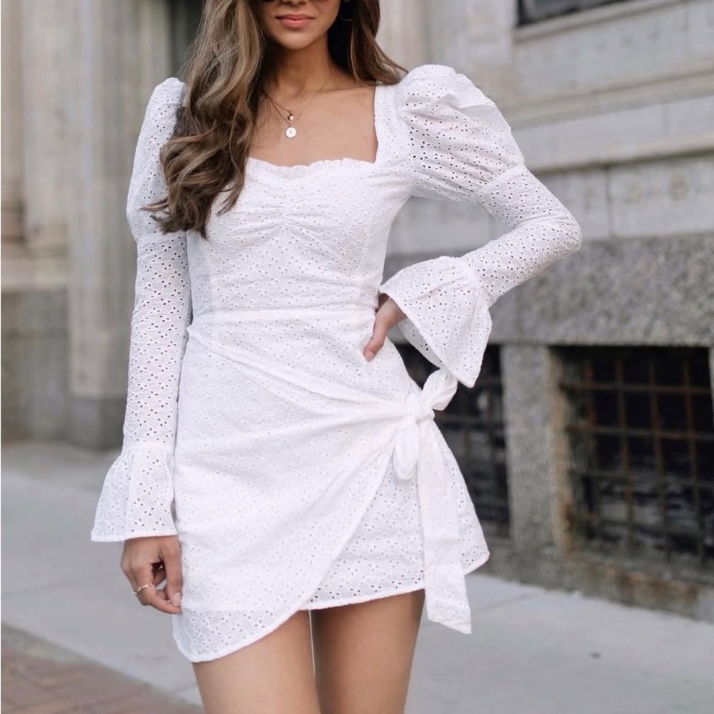 White Eyelet Dress